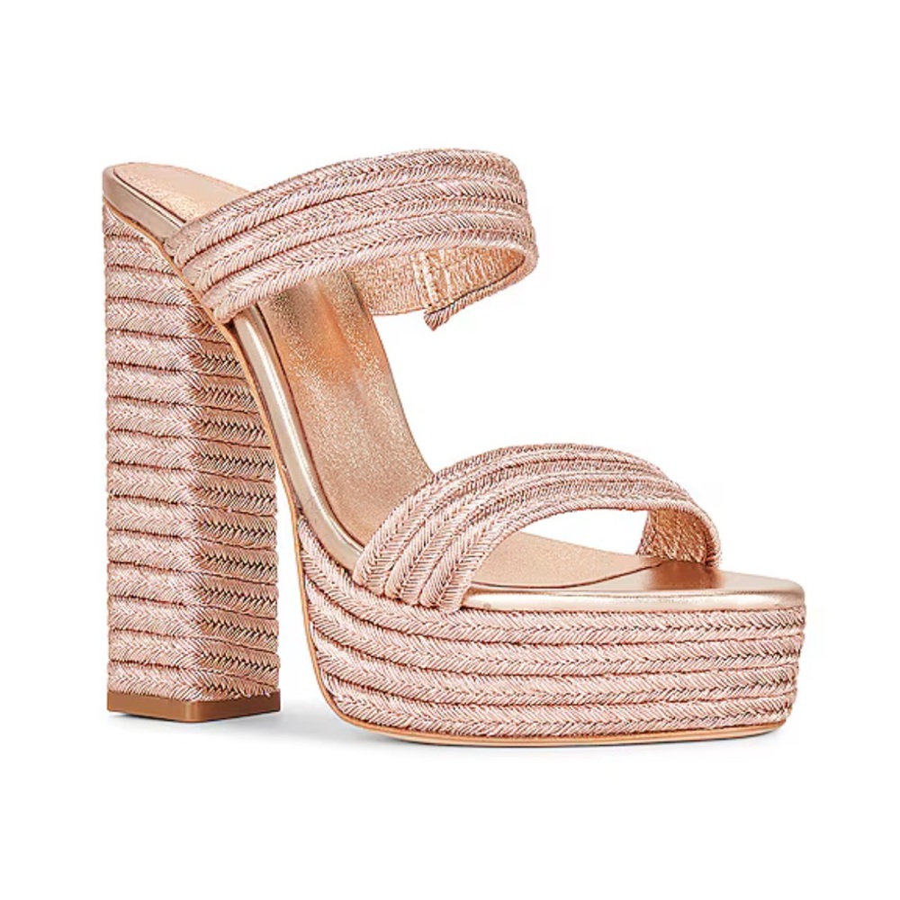Revolve RAYE Corinna Platform in Rose Gold